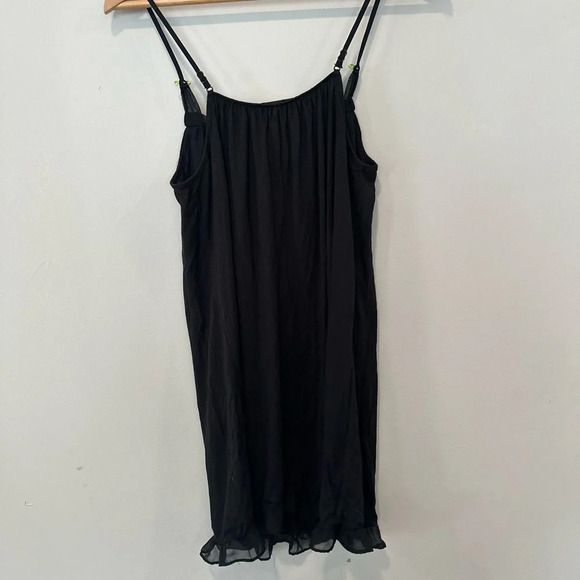 Betsey JohnsonY2k Black Night Gown Size Small Black T406 - Picture 11 of 12